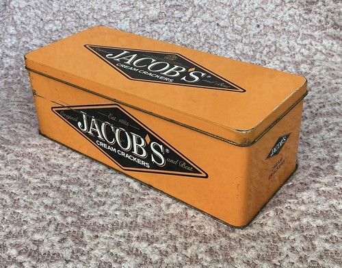 Vintage jacobs cream crackers - cream,