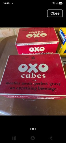 Vintage tins x oxo - tins., 2