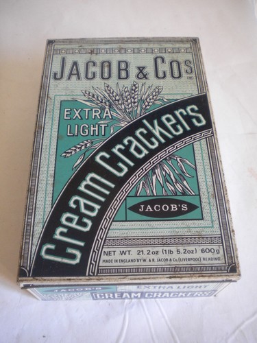 Vintage tin box - tin, jacobs