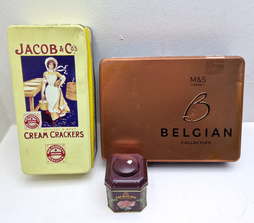 Job lot decorative tins - job,