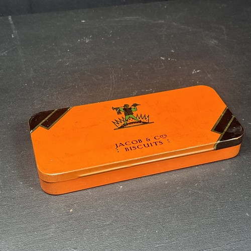 Collectable tin cracker jacob - tin,